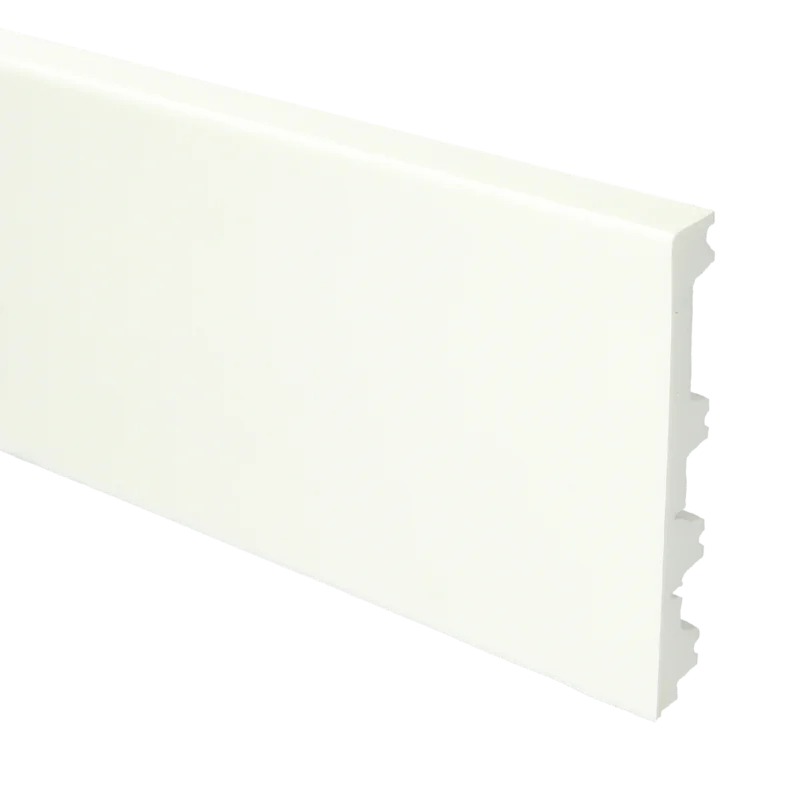 Flexibele Moderne Plint 120/90/70x12 Wit 16044 Uitverkoop
